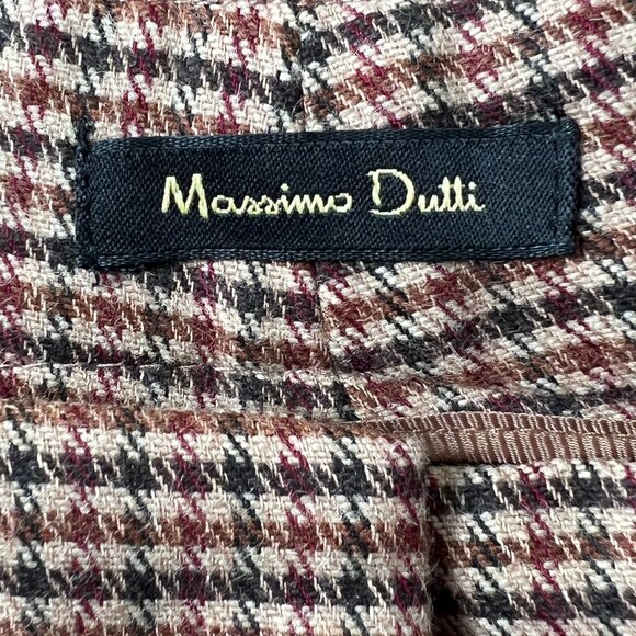 Massimo Dutti Wool Culottes Pants Wide Leg Crop Old Money Quiet Luxury Trousers - Picture 6 of 11